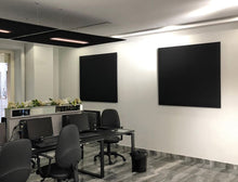 Lade das Bild in den Galerie-Viewer, Akustikbilder , Schallschutz Bilder, Absorberbilder reduzieren durch ihre textile Oberfläche und dem akustischen Kern aus einer speziellen Akustikfüllung aus Polyesterflies den Nachhall in Räumen.