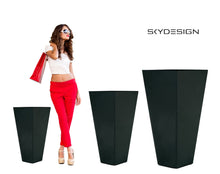 Lade das Bild in den Galerie-Viewer, bodenvase für draussen schwarz