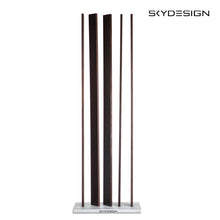 Lade das Bild in den Galerie-Viewer, Lamellen Sichtschutz Naturholzoptik mit Steinplatte