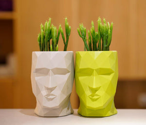 √  Pflanzgefäß Kopf  |  Vase Kopfform 70cm Hoch | Vase Groß Modern