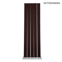 Lade das Bild in den Galerie-Viewer, Lamellen Sichtschutz Naturholzoptik mit Steinplatte