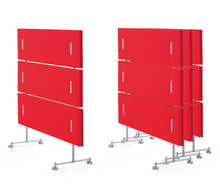 Lade das Bild in den Galerie-Viewer, Schallschutz auf Rollen für Seminarraum aus Stoff