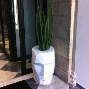 √  Pflanzgefäß Kopf  |  Vase Kopfform 42cm Hoch Matt