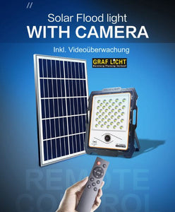 Solar LED Strahler Flutlicht mit HD Camera